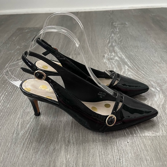 Boden Patent Leather Slingback Heels Size 38 (US 7) - Picture 2 of 5